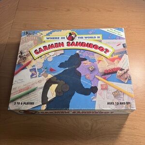 Where in the World is Carmen Sandiego? Board Game - Multicolor Box Vtg 1992